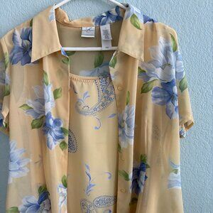 Emma Jones Reversible Skirt & Blouse Set